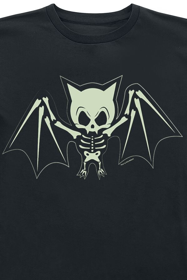 EMP "Kids - Fledermaus Skelett" T-Shirt schwarz von Tierisch Verkauf