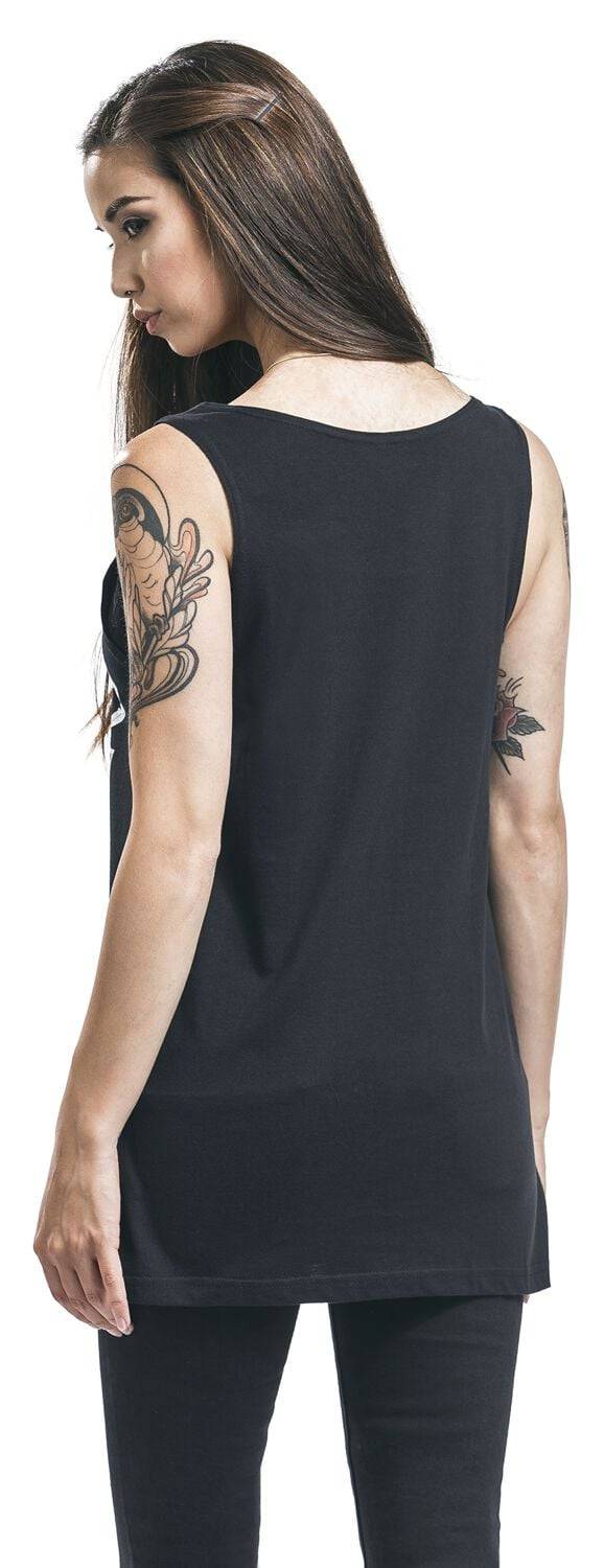EMP "Witchboard" Top schwarz von Black Blood by Gothicana Günstiger Verkauf