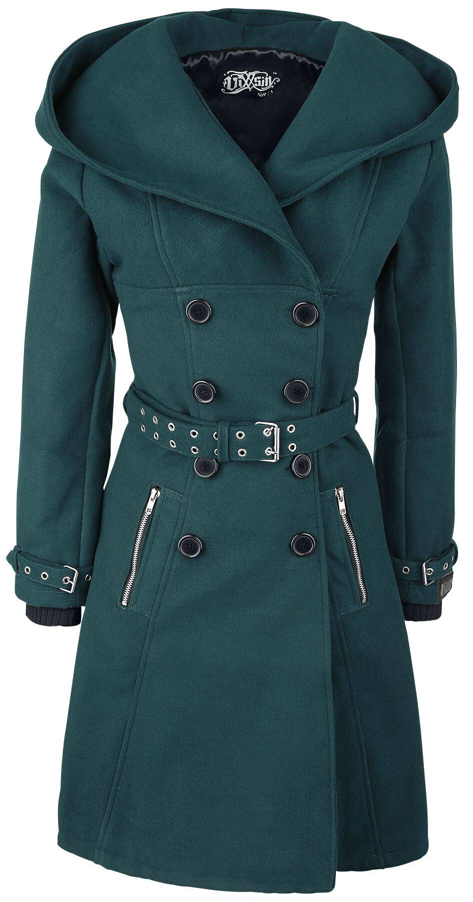EMP "Decay Coat" Wintermantel petrol von Vixxsin