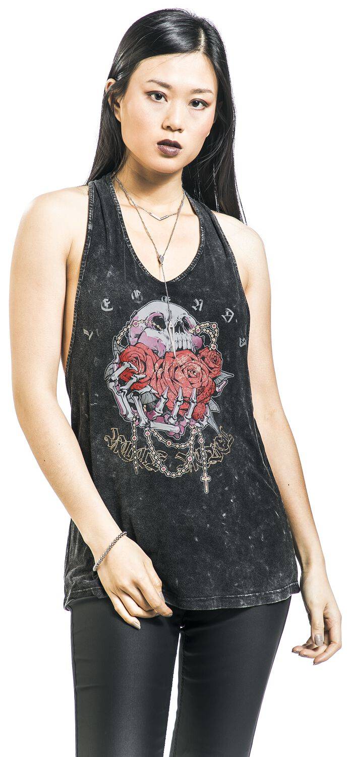 EMP Top schwarz von Rock Rebel by EMP Günstiger Verkauf
