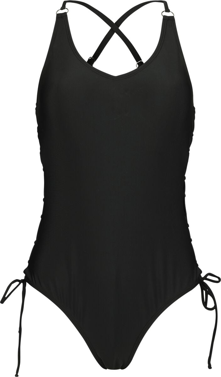EMP Badeanzug schwarz von Rock Rebel by EMP
