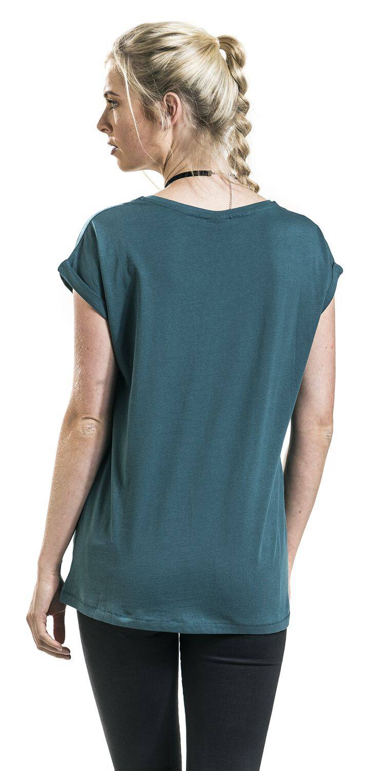 EMP "Ladies Extended Shoulder Tee" T-Shirt petrol von Urban Classics Outlet