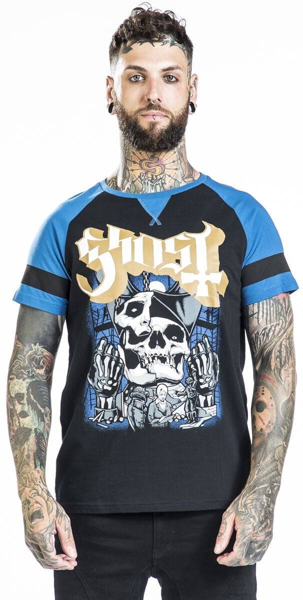 EMP "EMP Signature Collection" T-Shirt schwarz/blau von Ghost Fabrikverkauf