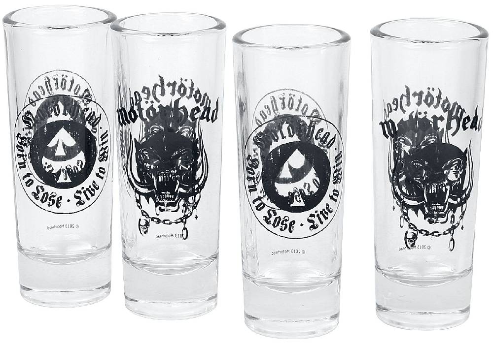 EMP "Motörhead Logo" Schnapsglas-Set klar von Motörhead