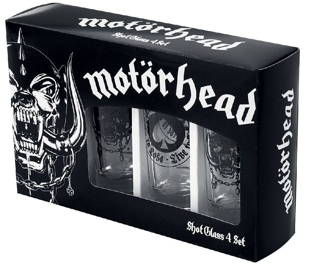EMP "Motörhead Logo" Schnapsglas-Set klar von Motörhead Günstiger Verkauf