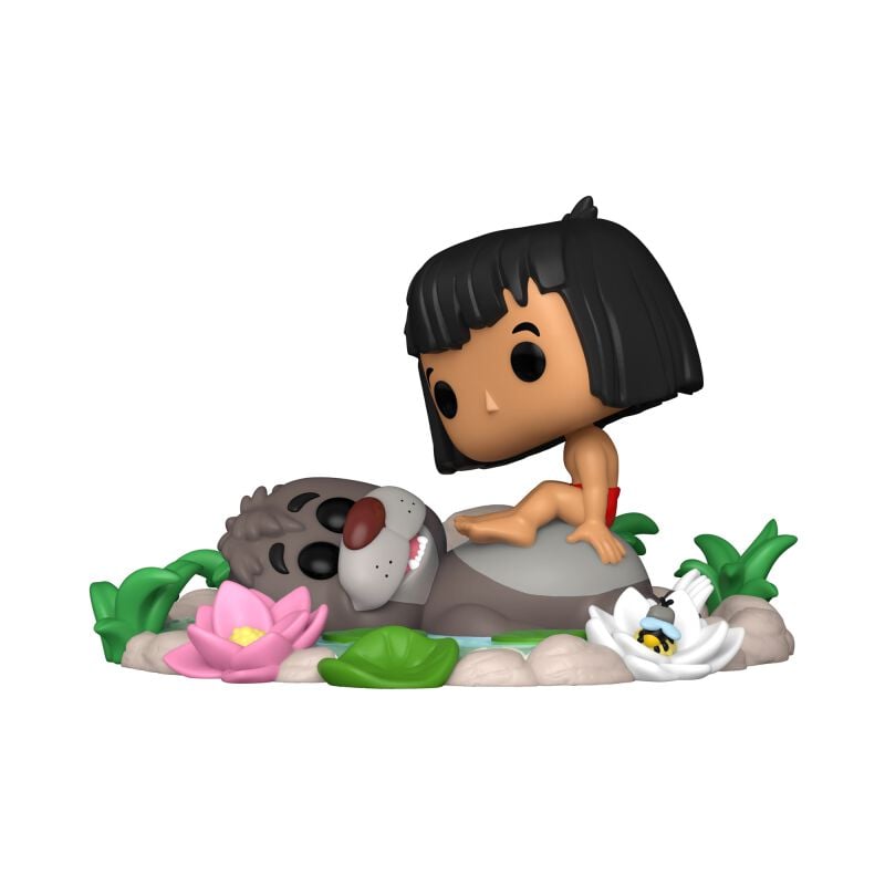 EMP "Baloo & Mowgli (Pop! Moment) Vinyl Figur 1490" Funko Pop! multicolor von Das Dschungelbuch im Angebot
