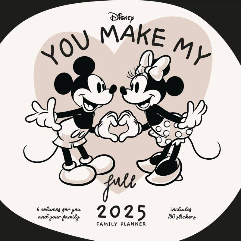 EMP "Familienkalender - 2025" Kalenderbuch multicolor von Micky Maus