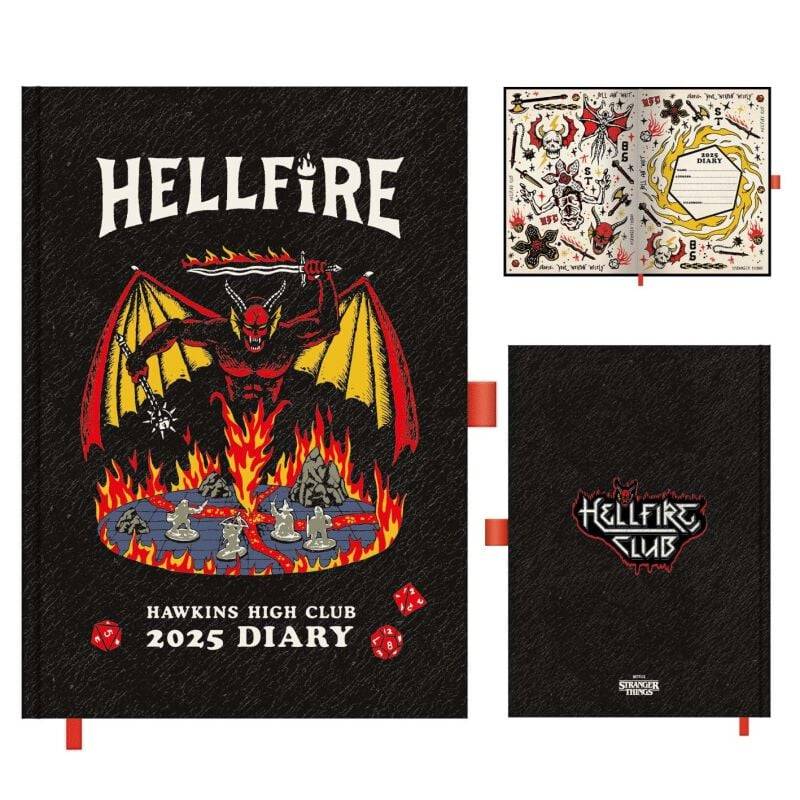 EMP "Kalenderbuch 2025" Kalenderbuch multicolor von Stranger Things
