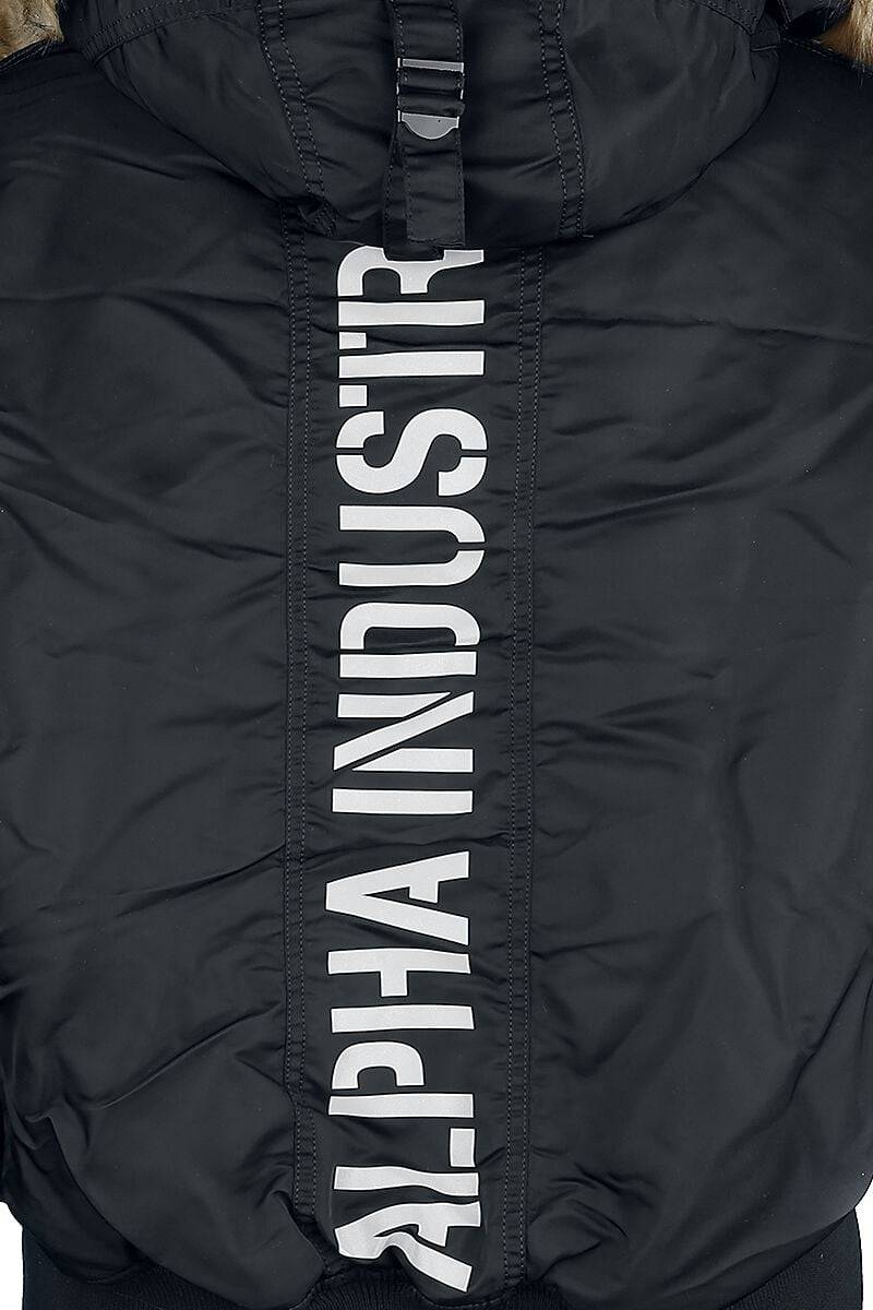 EMP "45P Hooded Custom" Winterjacke schwarz von Alpha Industries Auslauf