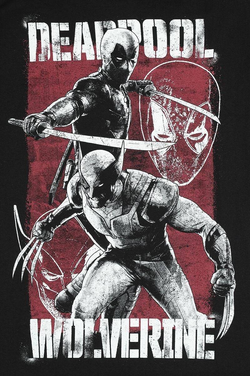 EMP "3 - Deadpool & Volverine" T-Shirt schwarz von Deadpool Auslauf