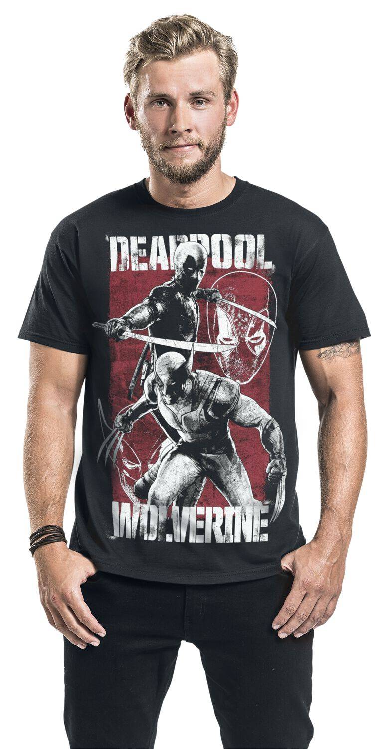 EMP "3 - Deadpool & Volverine" T-Shirt schwarz von Deadpool Auslauf