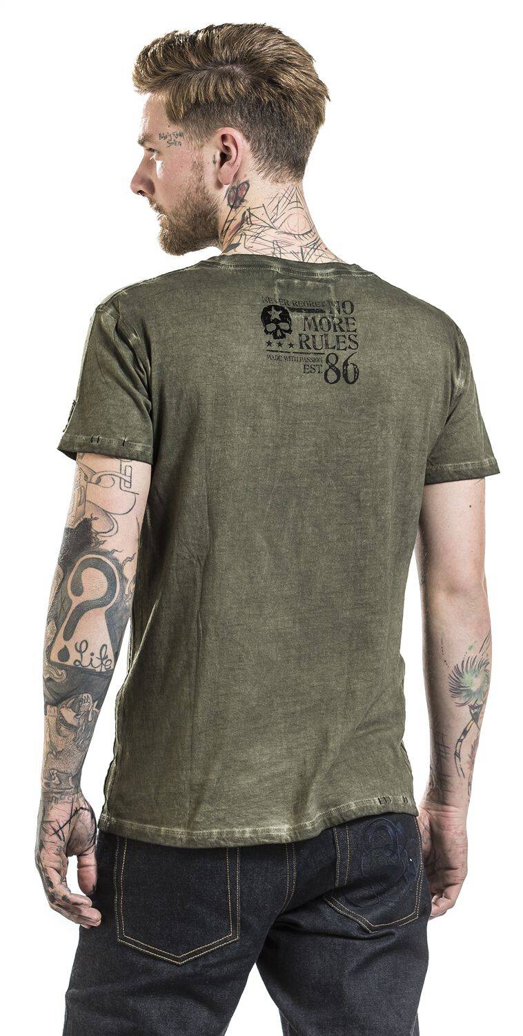 EMP T-Shirt grün von Rock Rebel by EMP Verkauf