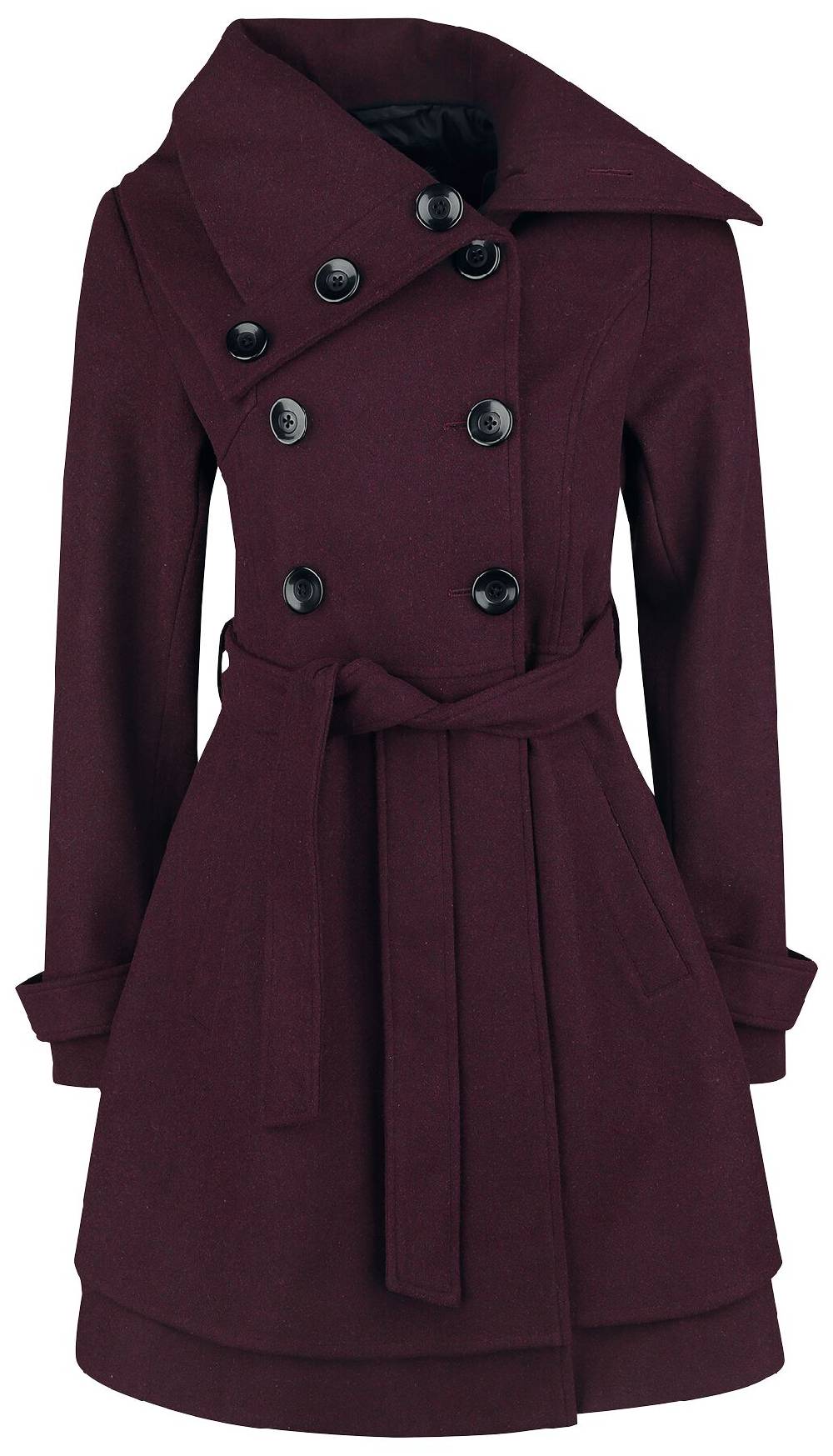 EMP Wintermantel dunkelrot von Black Premium by EMP