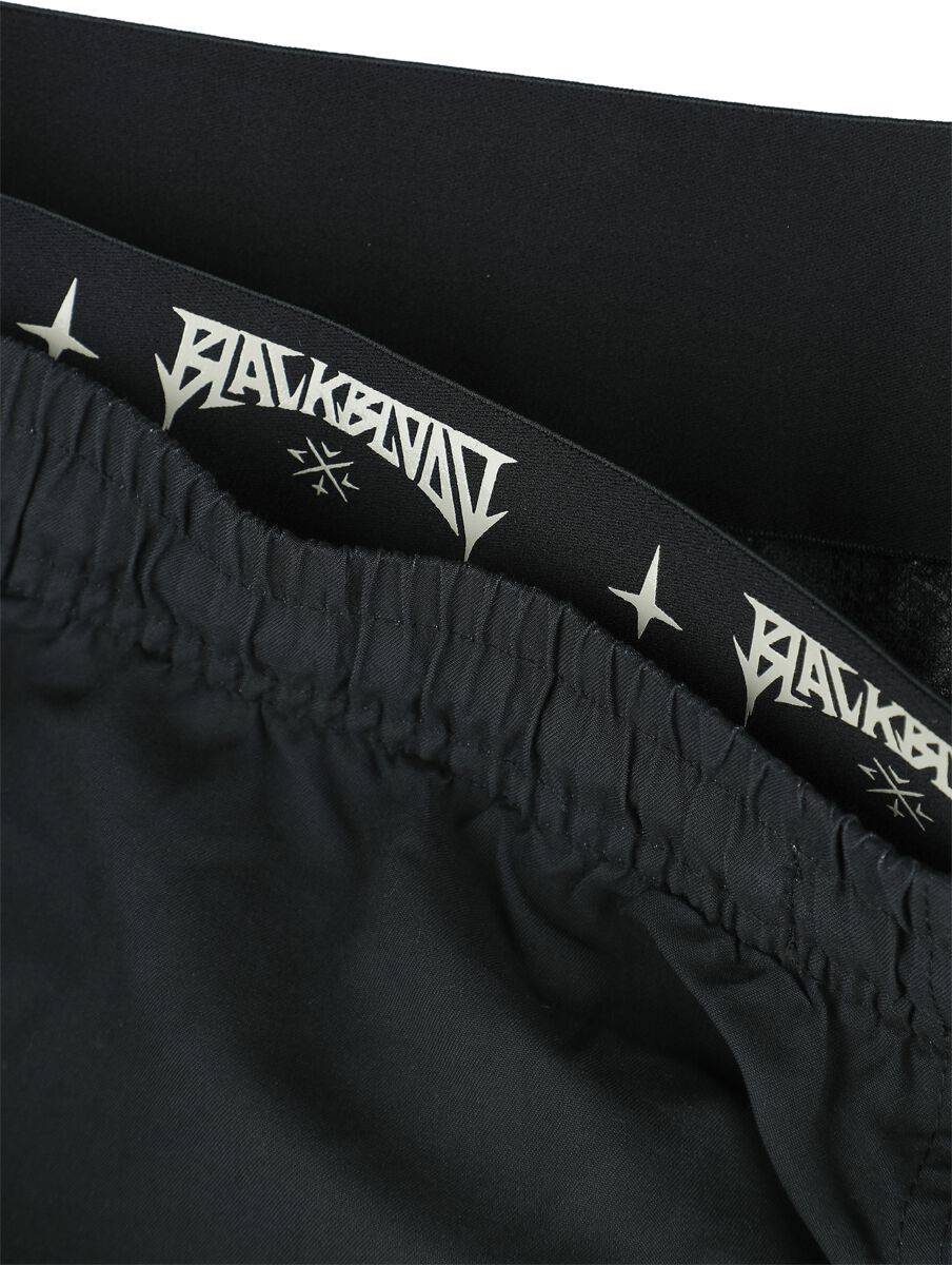 EMP Badeshort schwarz von Black Blood by Gothicana Auslauf