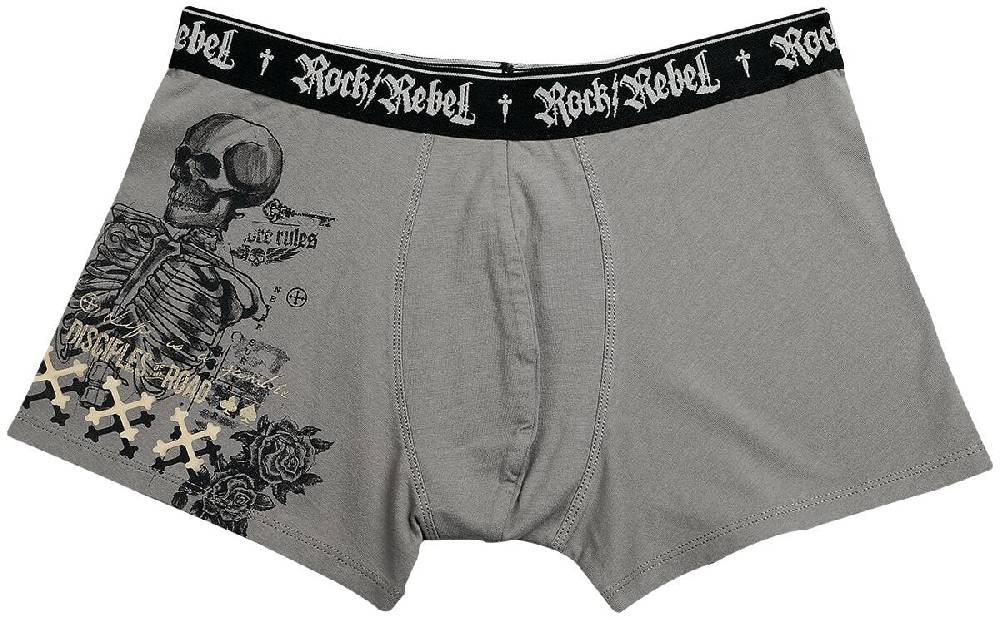 EMP Boxershort-Set grau von Rock Rebel by EMP Blitzverkäufe