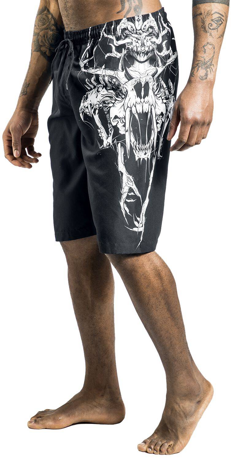 EMP Badeshort schwarz von Gothicana by EMP Angebote