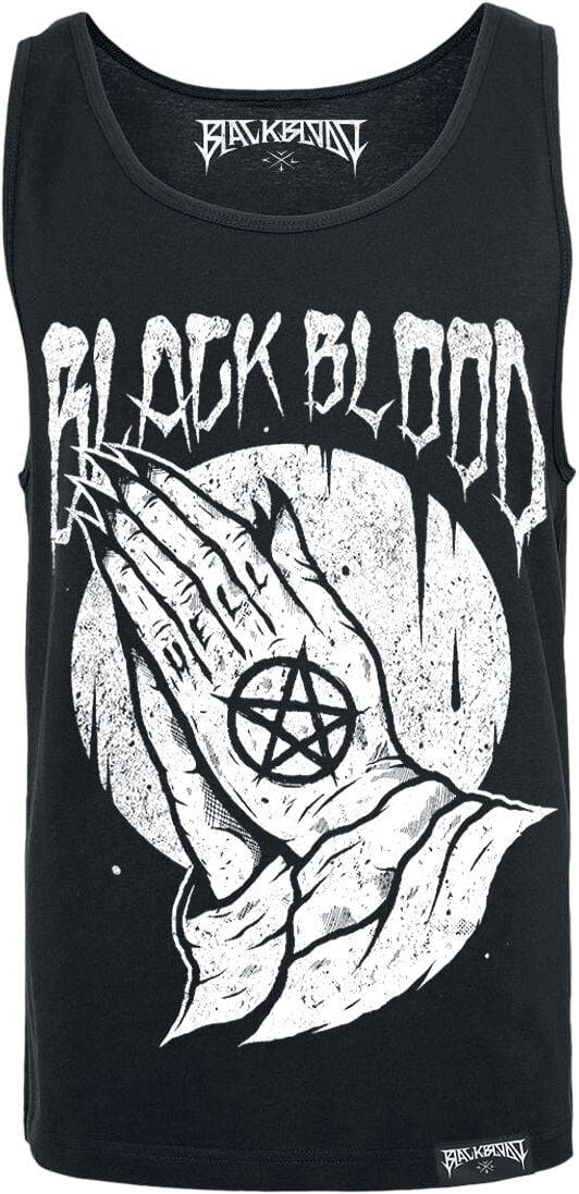 EMP "Praying Hands" Tank-Top schwarz von Black Blood by Gothicana