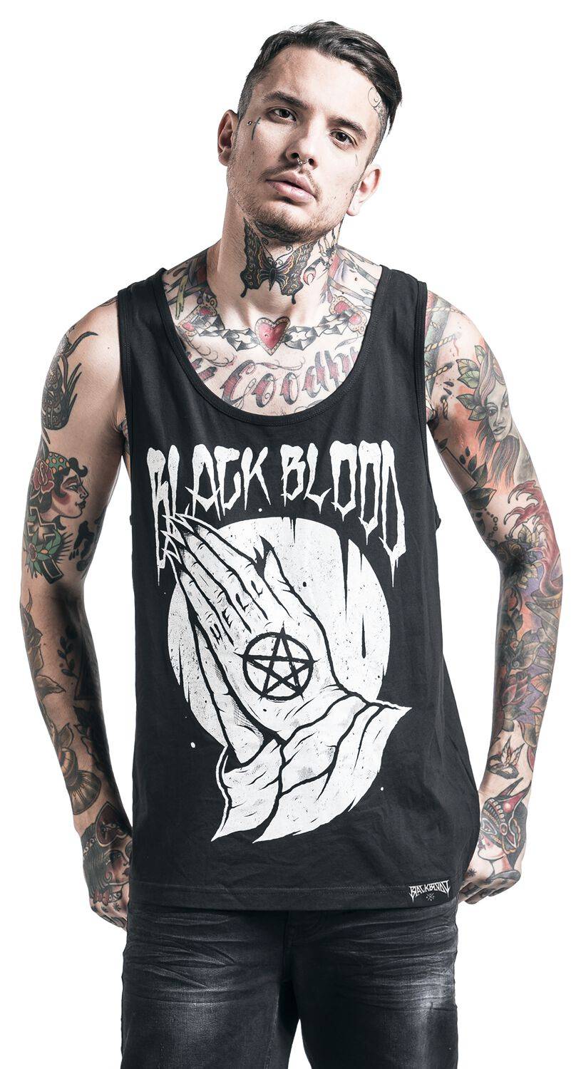 EMP "Praying Hands" Tank-Top schwarz von Black Blood by Gothicana Hotsell