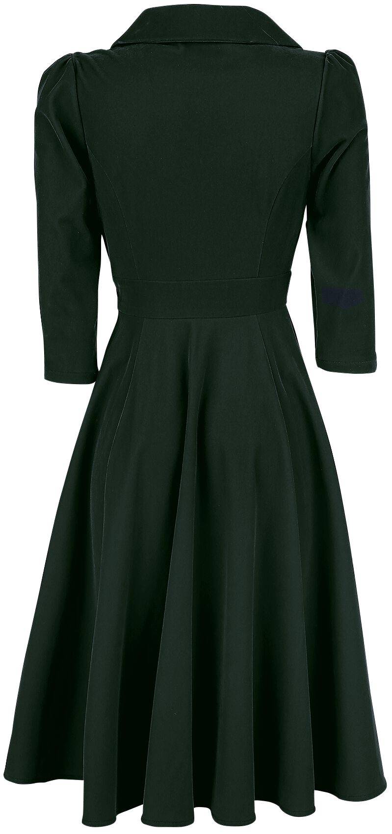 EMP "Glamorous Velvet Tea Dress" Mittellanges Kleid dunkelgrün von H&R London Fabrikverkauf