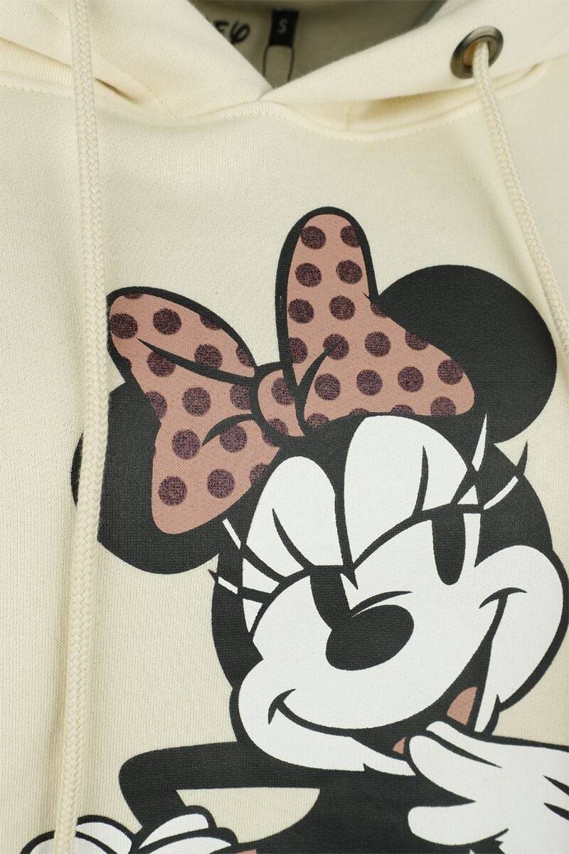 EMP "Minnie" Kapuzenpullover beige von Micky Maus im Angebot