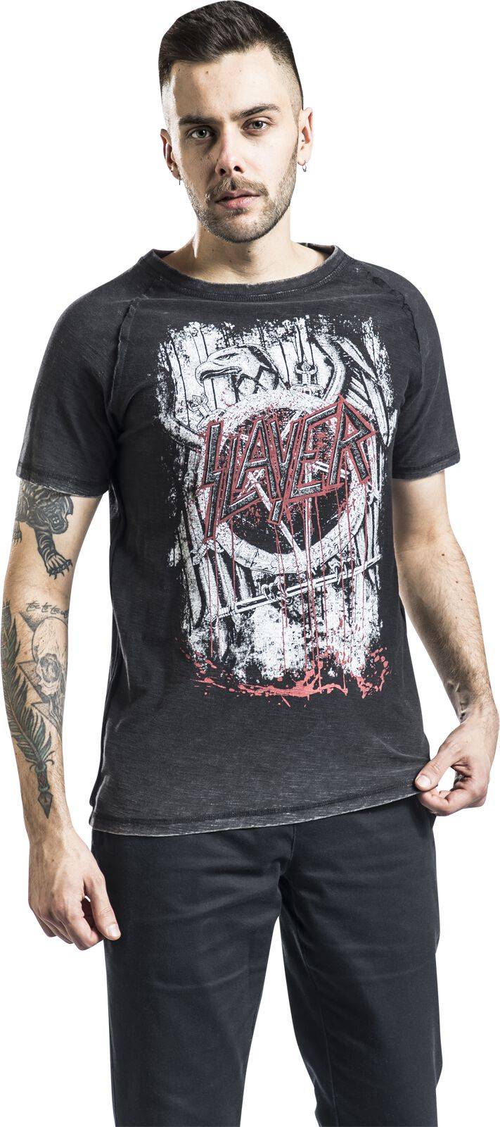 EMP "EMP Signature Collection" T-Shirt dunkelgrau/grau von Slayer Günstiger Verkauf