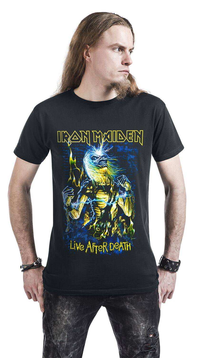 EMP "Live After Death" T-Shirt schwarz von Iron Maiden im Angebot