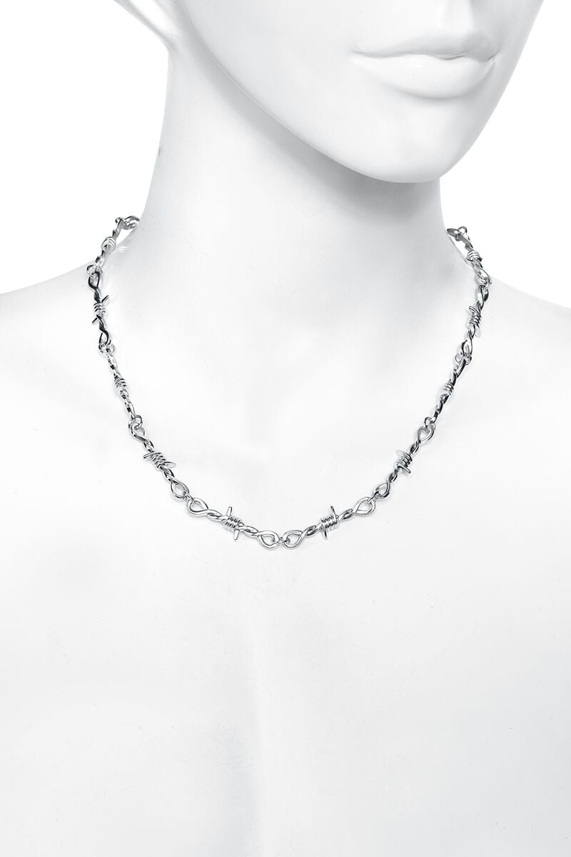 EMP "Barbed Wire Necklace" Halskette silberfarben von Urban Classics Outlet