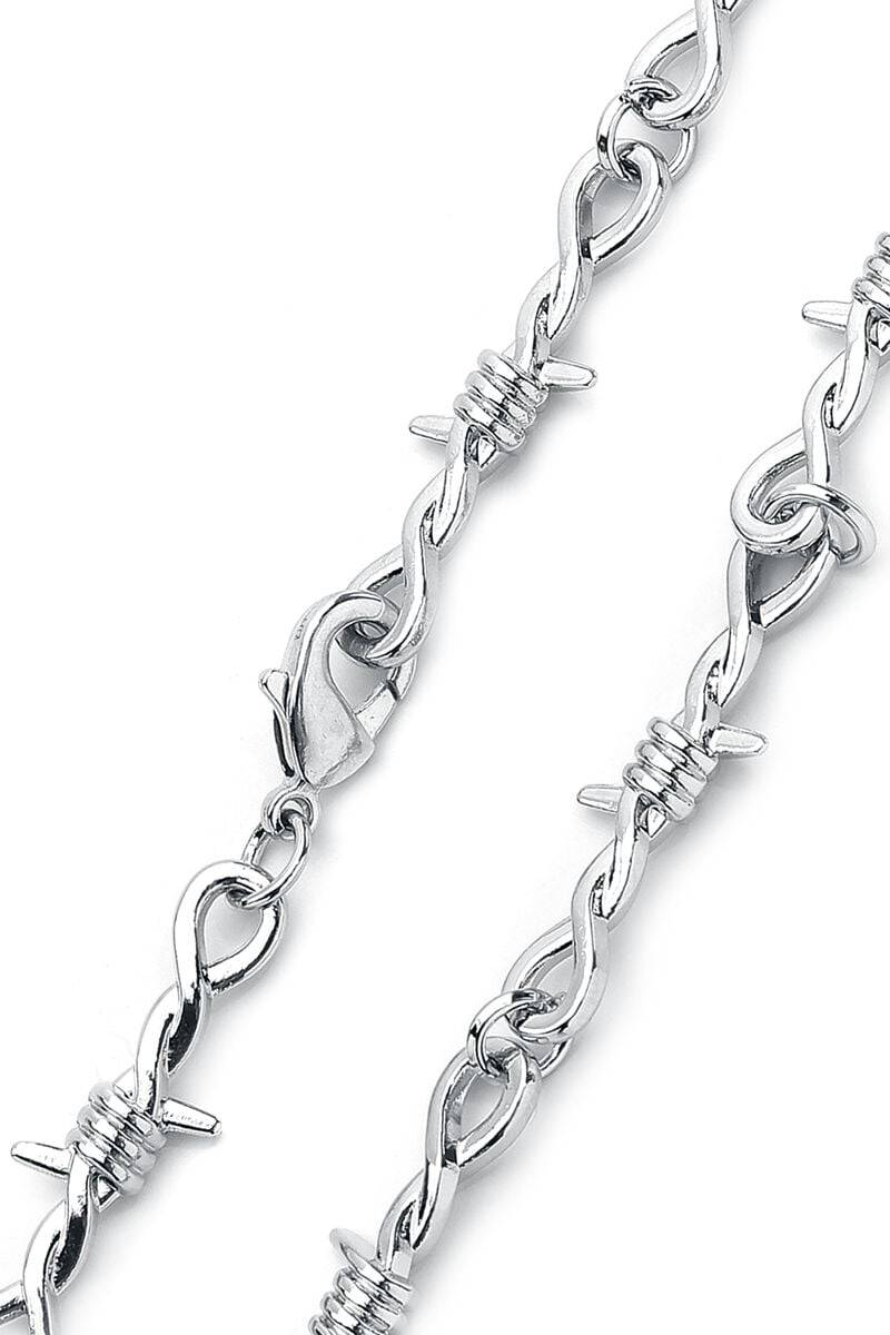 EMP "Barbed Wire Necklace" Halskette silberfarben von Urban Classics Outlet