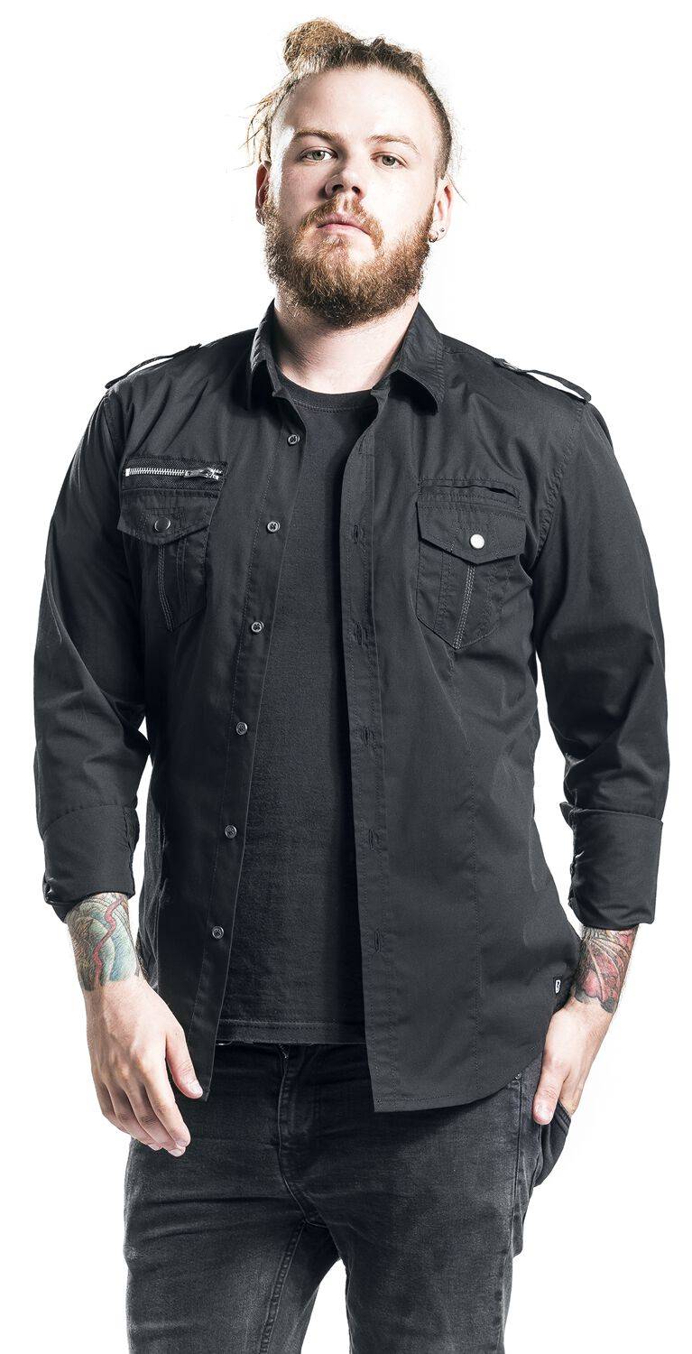EMP "Rockstar Shirt Longsleeve" Langarmhemd schwarz von Brandit Angebote