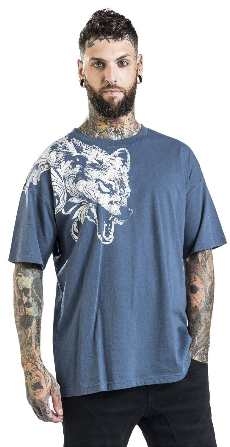 EMP T-Shirt blau von Black Premium by EMP Online