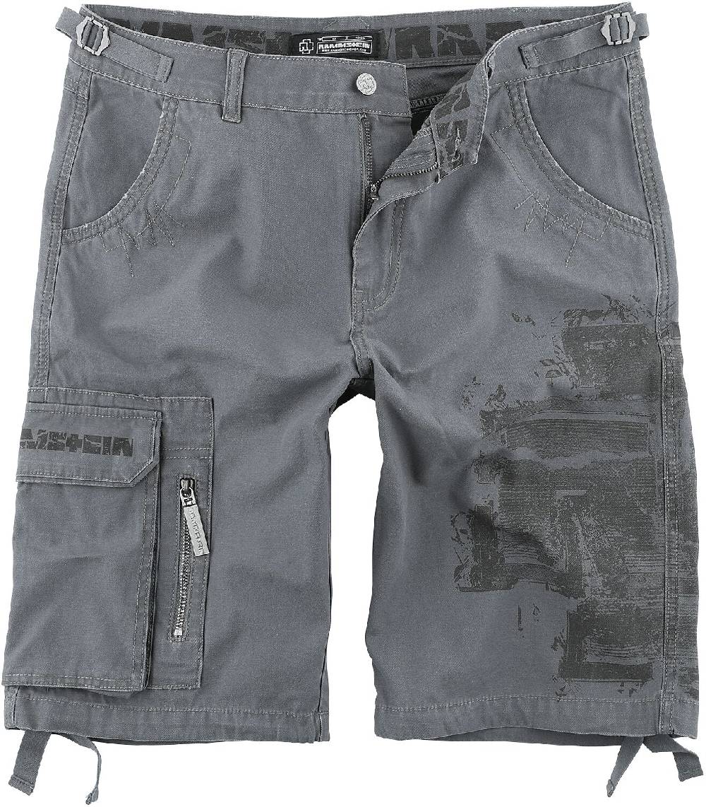 EMP "Broken Logo" Short grau von Rammstein