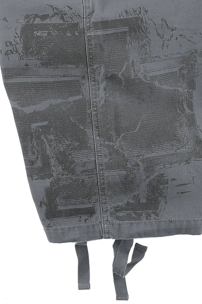 EMP "Broken Logo" Short grau von Rammstein Auslauf