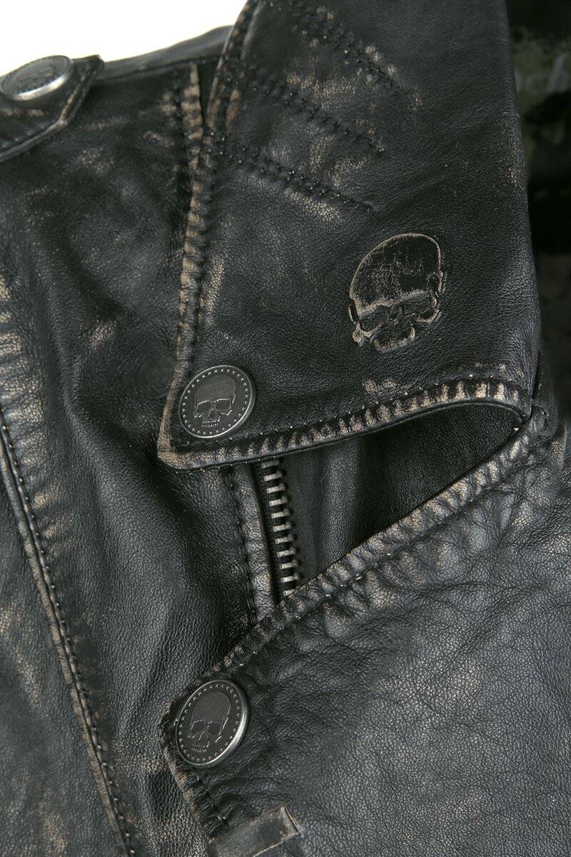 EMP Lederjacke dunkelgrau von Rock Rebel by EMP Hotsell