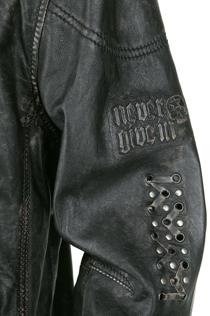 EMP Lederjacke dunkelgrau von Rock Rebel by EMP Hotsell