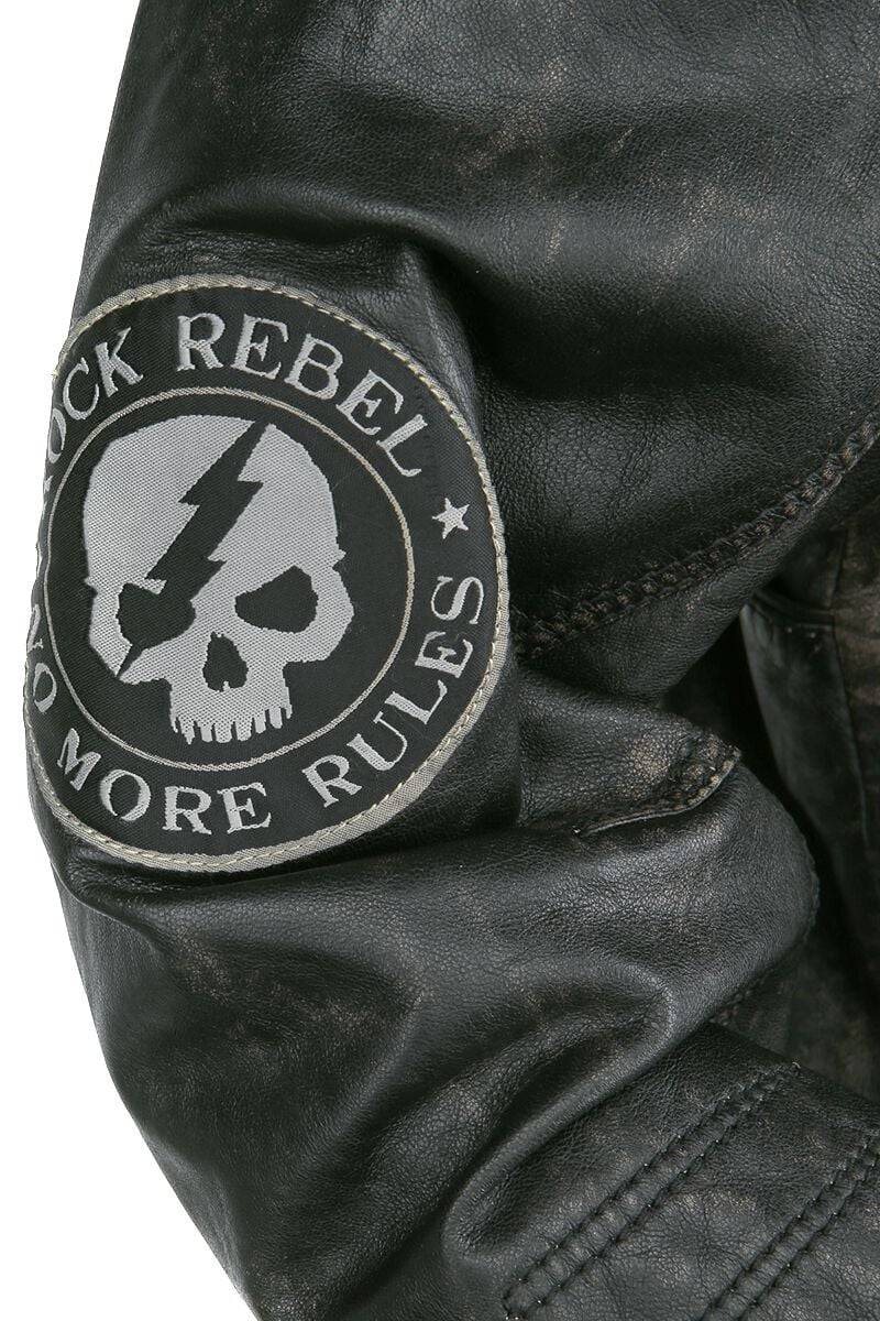 EMP Lederjacke dunkelgrau von Rock Rebel by EMP Hotsell