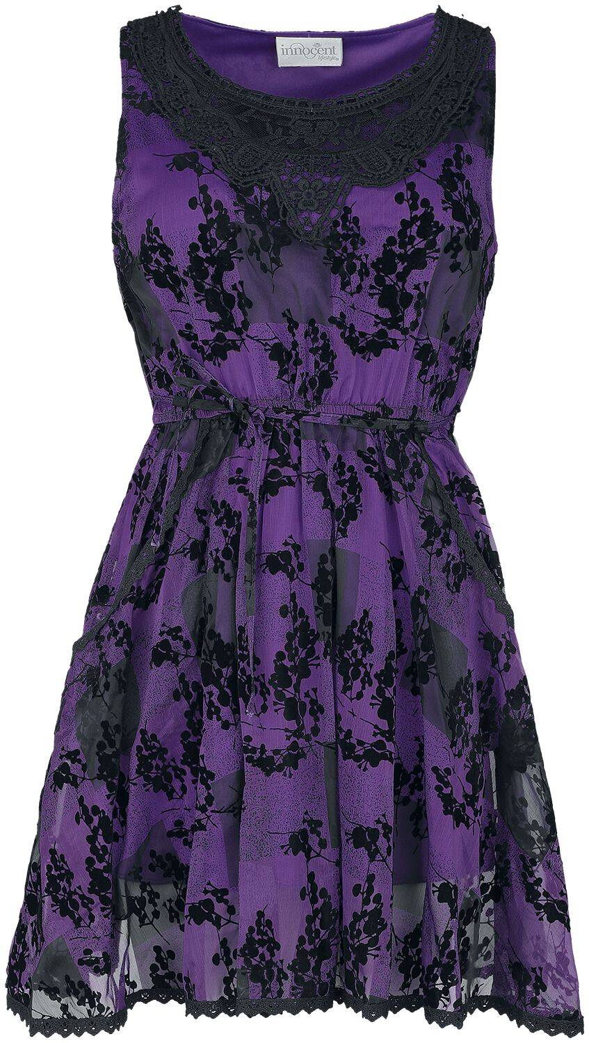 EMP "Ilsa Dress" Kurzes Kleid schwarz/lila von Innocent