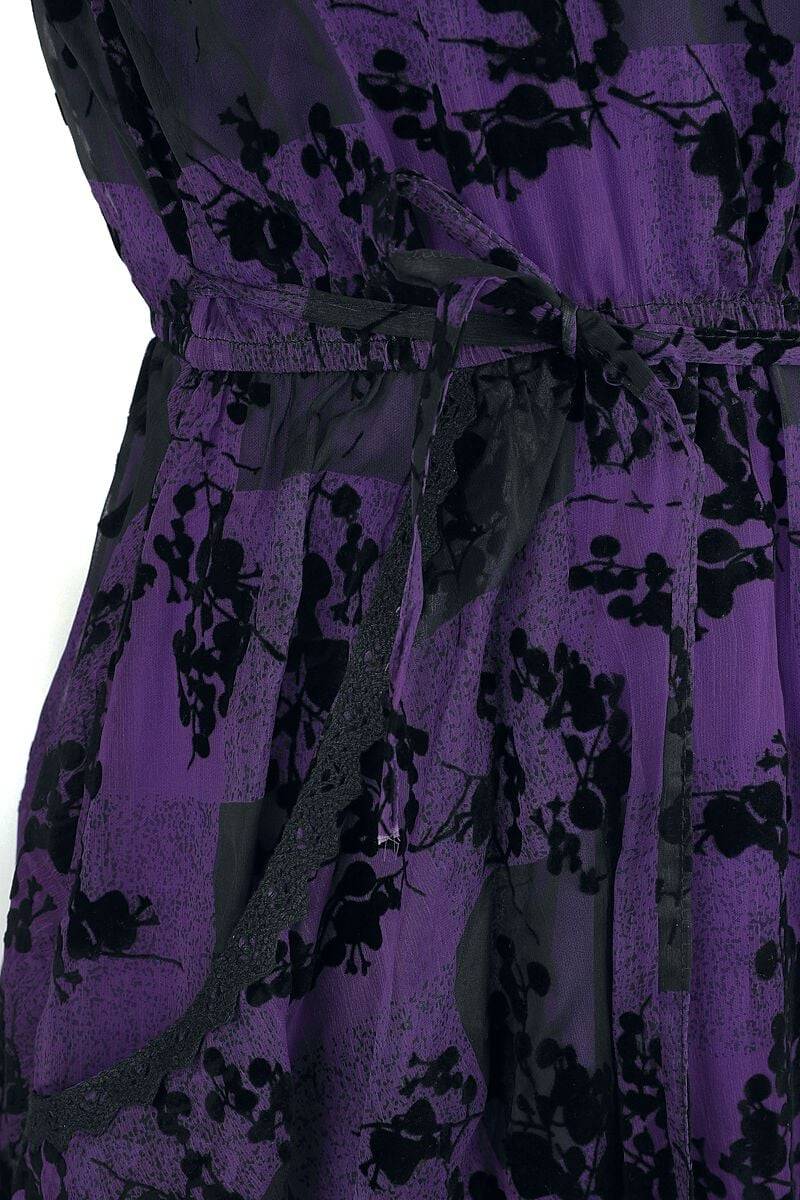 EMP "Ilsa Dress" Kurzes Kleid schwarz/lila von Innocent Outlet