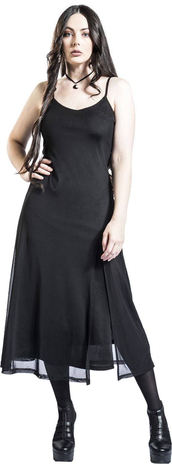 EMP "Araxiel Mesh Dress" Langes Kleid schwarz von Banned Alternative Angebote