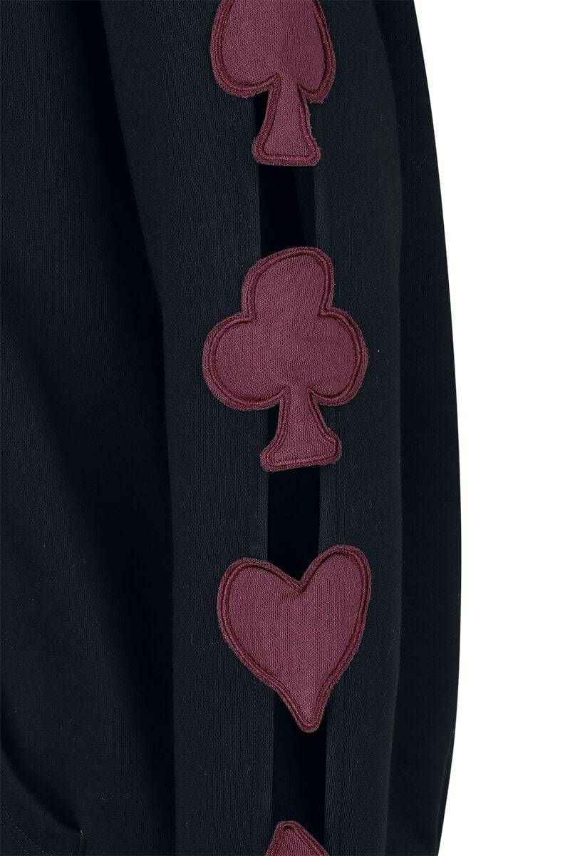 EMP "Everyone here is Mad" Kapuzenpullover schwarz/lila von Alice im Wunderland Meist gekauft