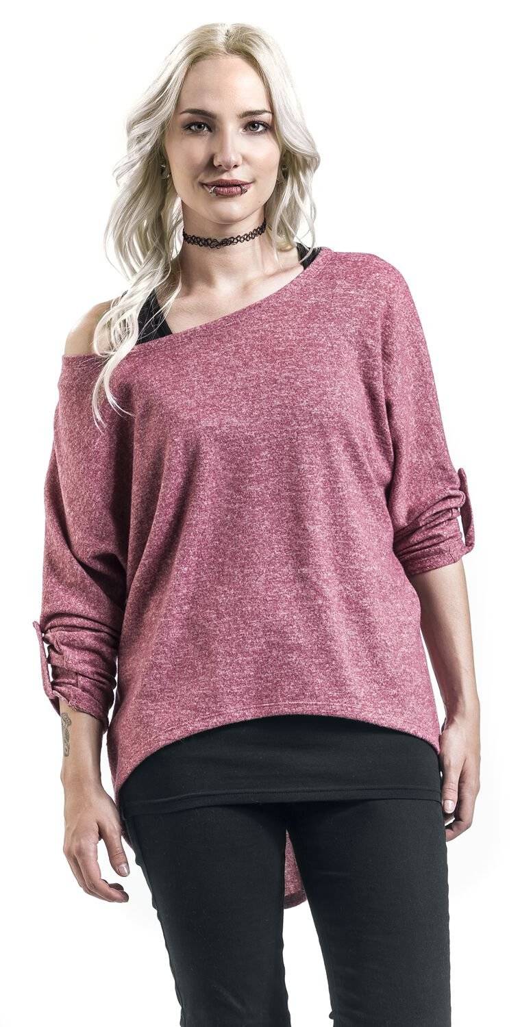 EMP Langarmshirt bordeaux/schwarz von RED by EMP Outlet