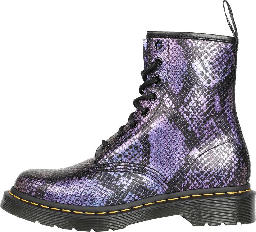 EMP "1460 - Black Blue Viper Croc Emboss" Boot schwarz/blau von Dr. Martens Günstiger Verkauf