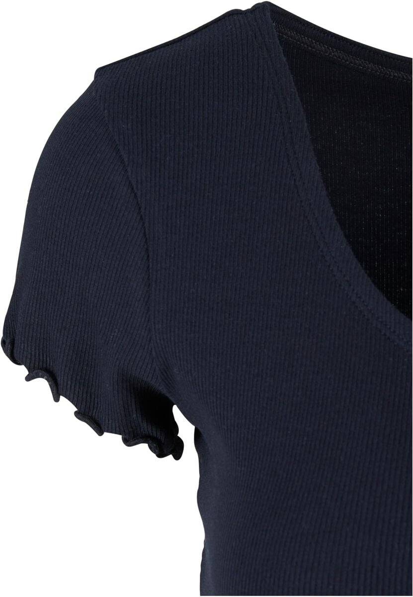 EMP "Ladies Rib Babylock Tee" T-Shirt schwarz von Urban Classics Outlet