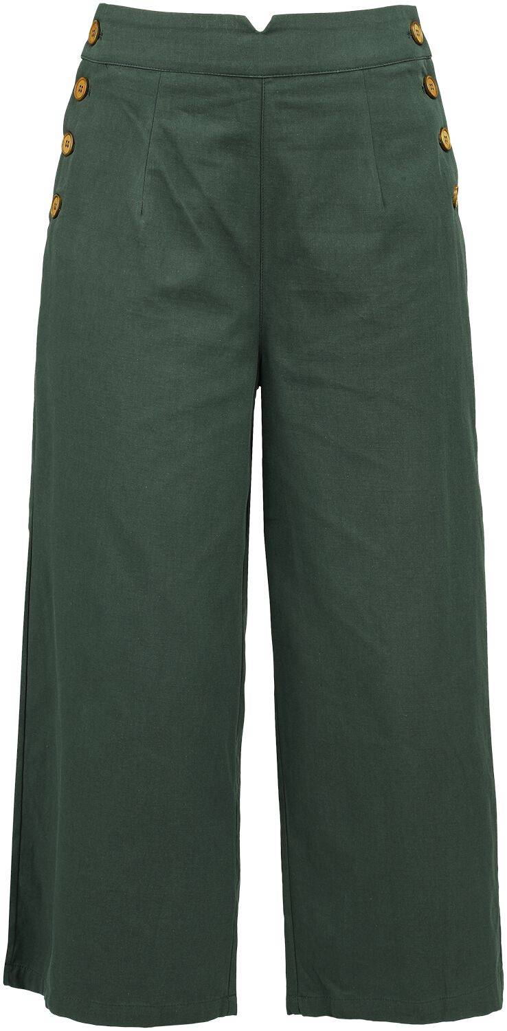 EMP "Pretty Perfect Trousers" Stoffhose grün von Banned Retro