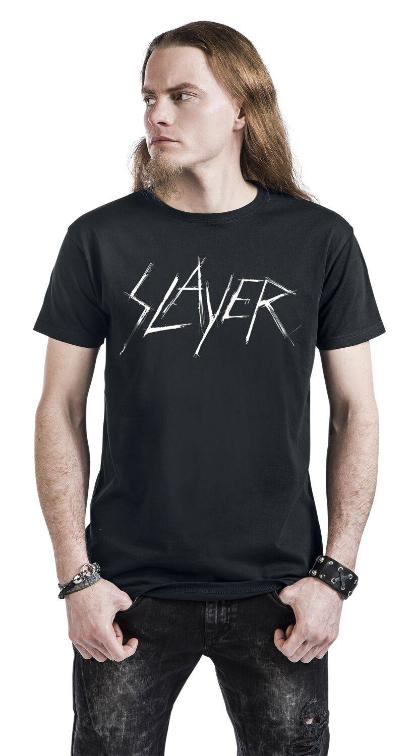 EMP "Scratchy Logo" T-Shirt schwarz von Slayer im Angebot