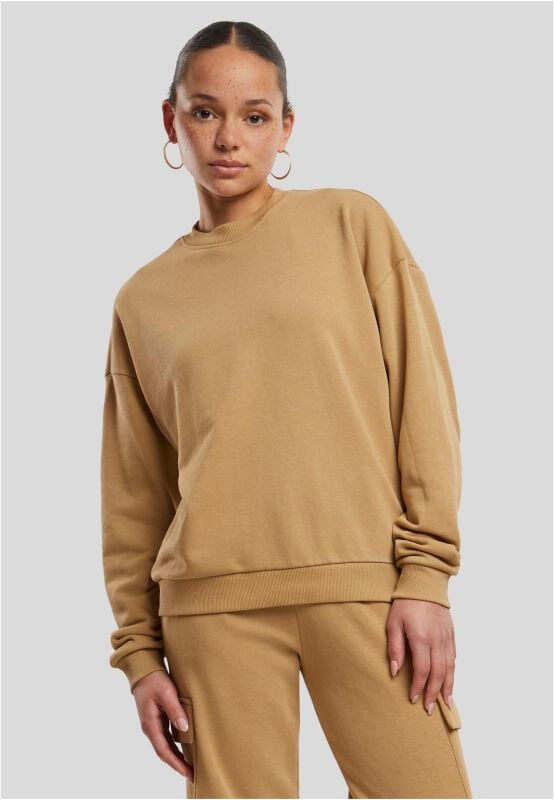 EMP "Ladies Oversized Light Terry Crewneck" Sweatshirt beige von Urban Classics Hotsell