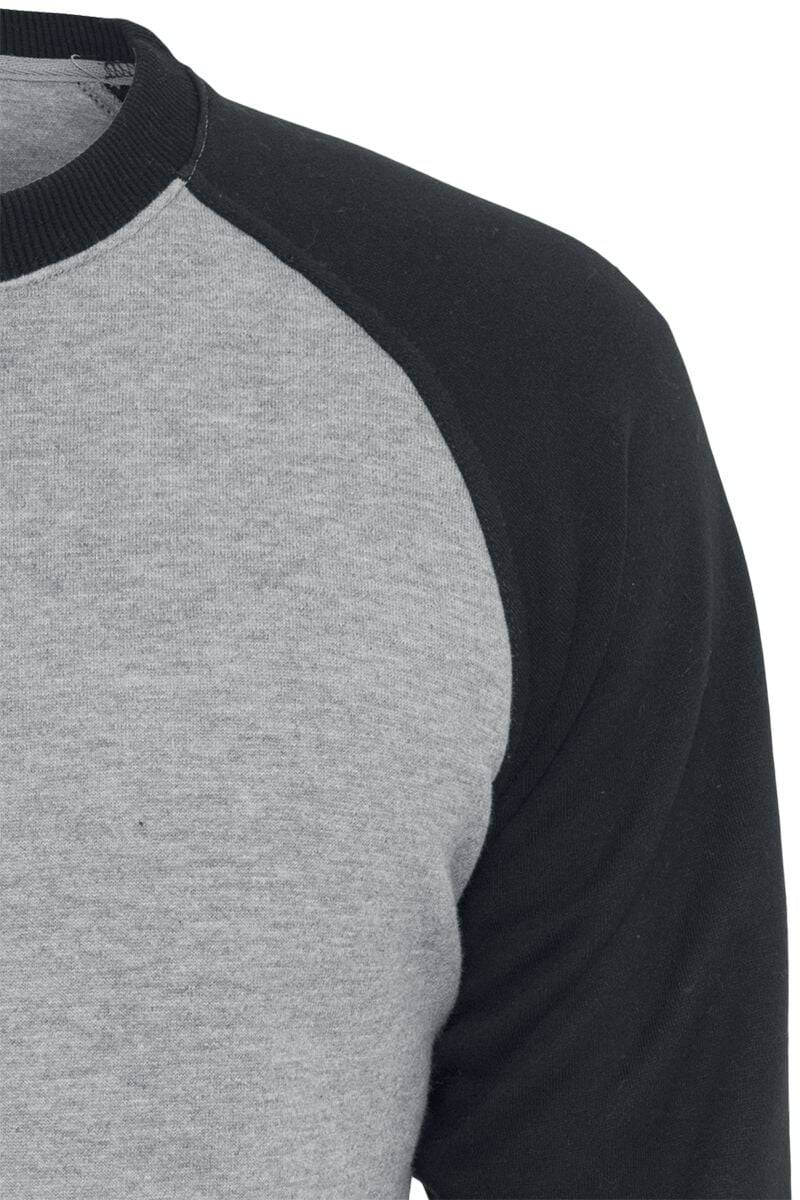 EMP "2-Tone Raglan Crewneck" Sweatshirt grau/schwarz von Urban Classics im Angebot