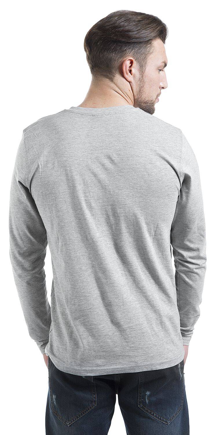 EMP "Basic Henley" Langarmshirt grau von Urban Classics Schlussverkauf