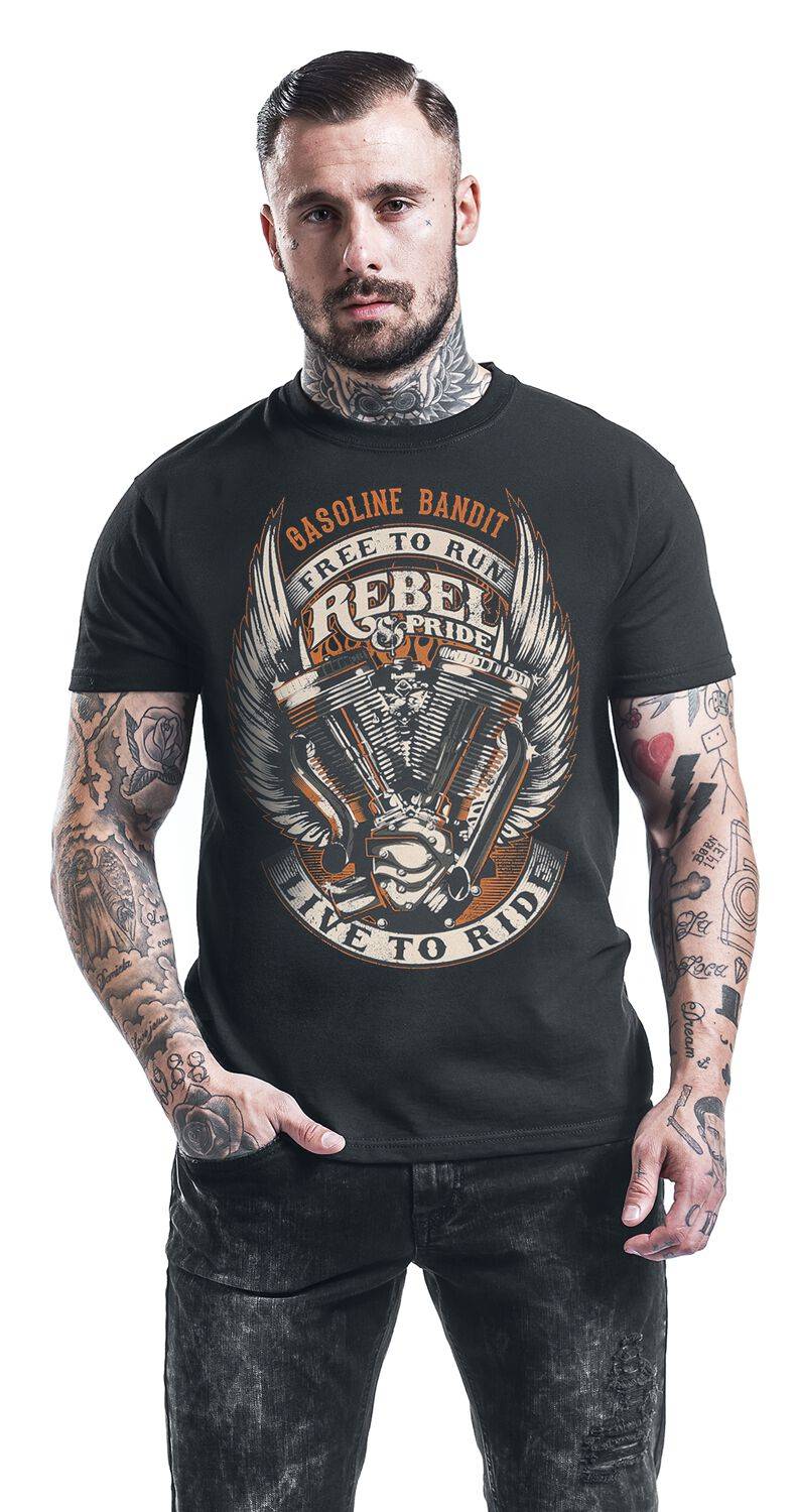 EMP "Rebel Pride" T-Shirt schwarz von Gasoline Bandit Meist gekauft