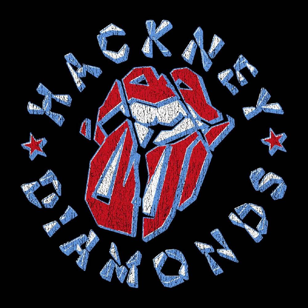 EMP "Hackney Diamonds Circle Tongue" T-Shirt schwarz von The Rolling Stones im Angebot