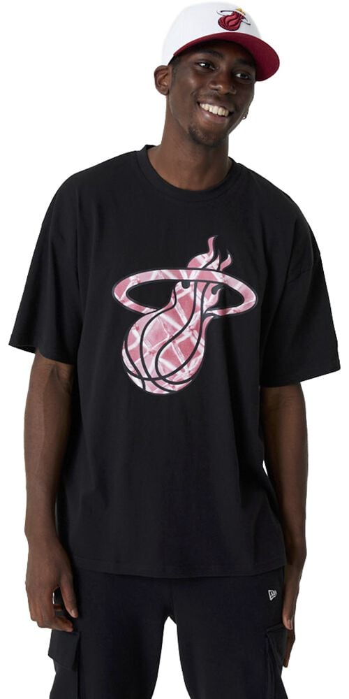 EMP "Miami Heat Logo Tee" T-Shirt schwarz von New Era - NBA